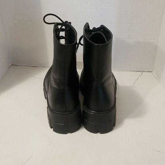 RAID Chunky Heel Goth Platform Biker Boots Size 6/39 GC - Picture 4 of 14